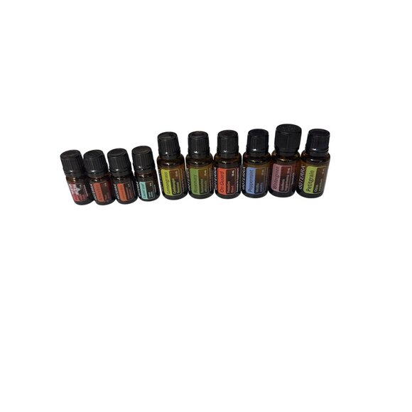 doTERRA Expired Essential Oil Lot Of 10 Bottles 5-15mL Peppermint Rosemary On Gu - Picture 1 of 8